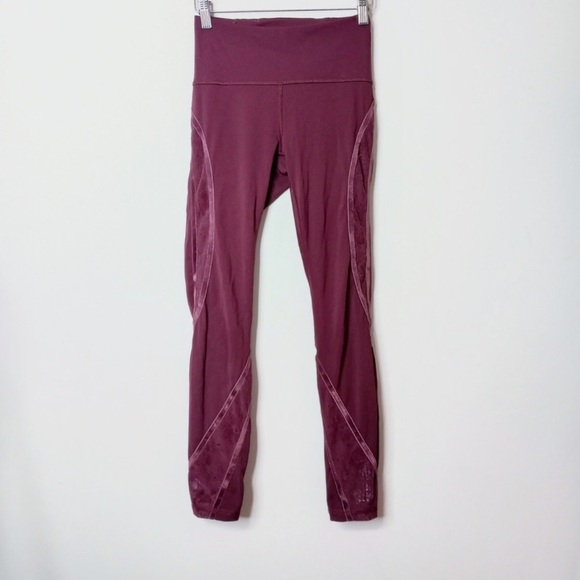 Lululemon Wunder Under High-Rise Tight Flocked 28” – Dark Adobe | Size 4 - Picture 3 of 6